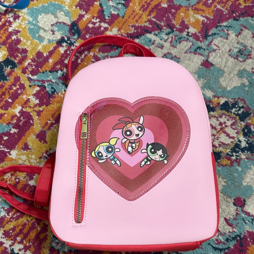Powerpuff Girls pink heart backpack